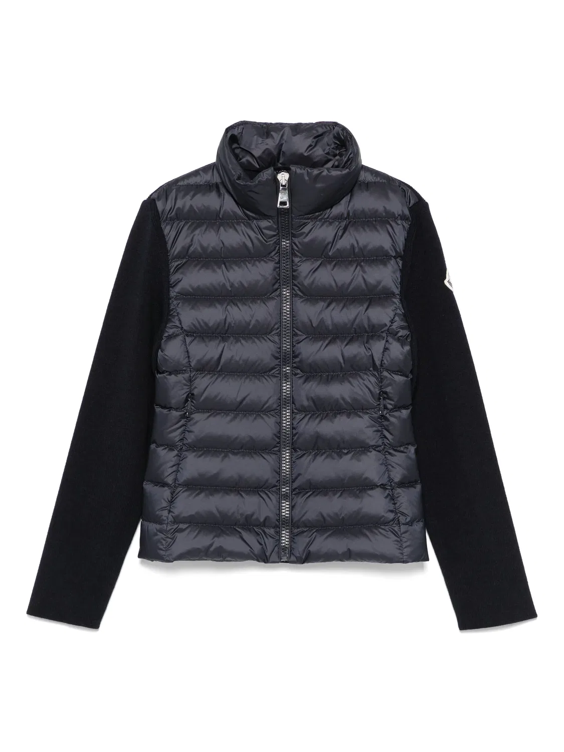 Утепленная ветровка на молнии Moncler, темно-синий