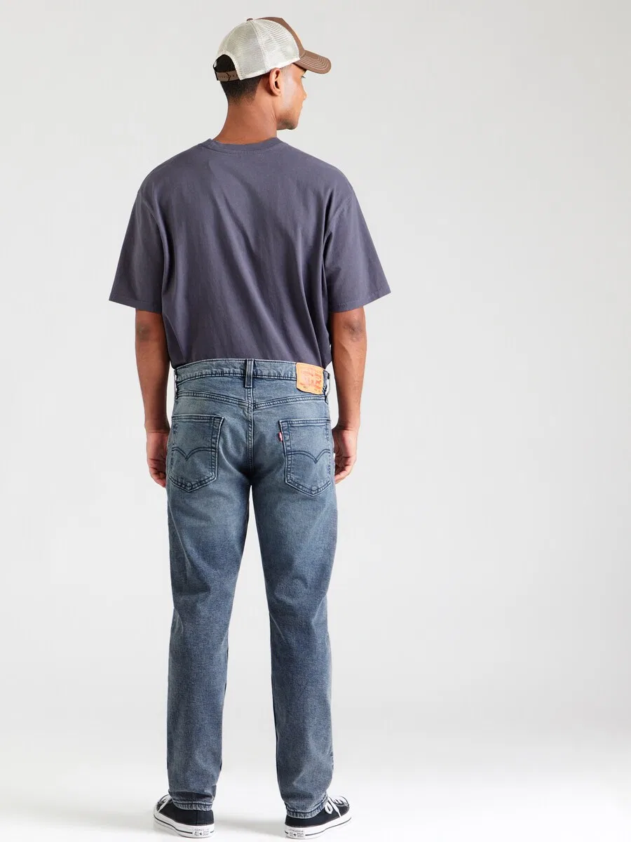 Джинсы LEVI'S Regular '502 Taper' темно-синего цвета — фото 4