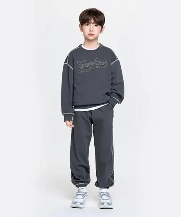 Спортивный костюм с логотипом, Mlb Kids, charcoal grey