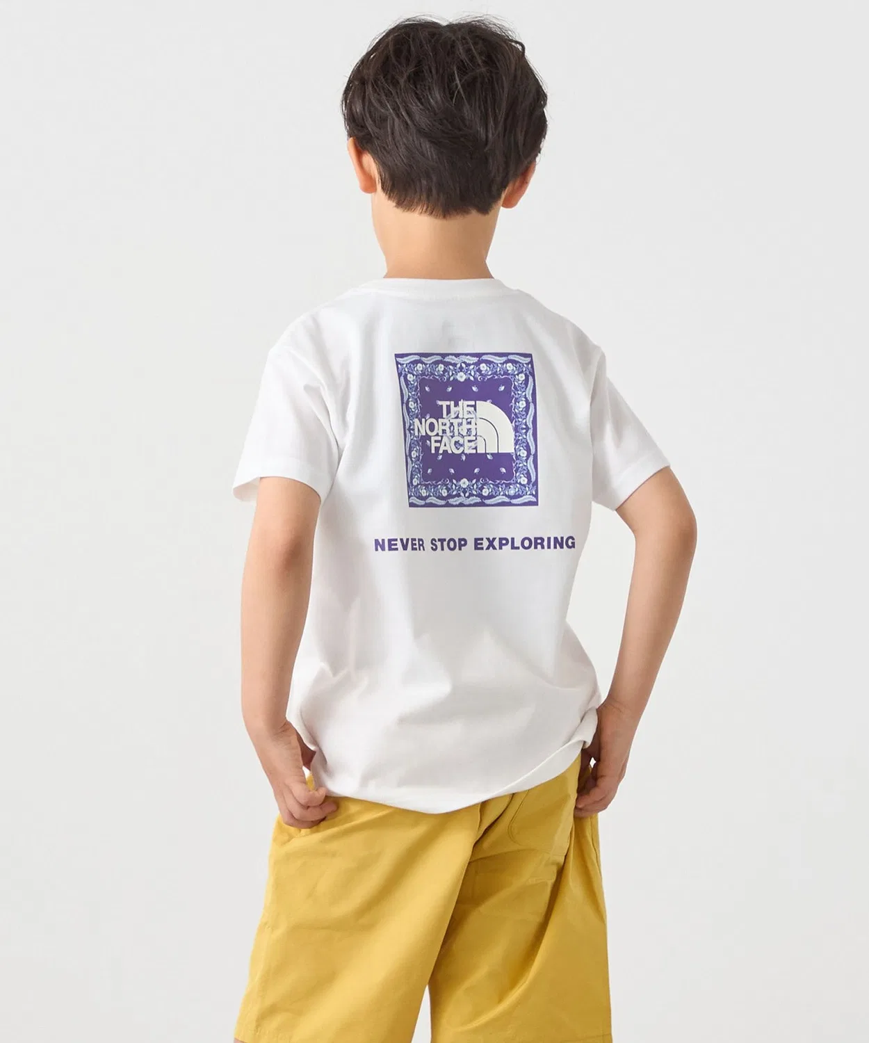 Детская футболка с принтом на спине Square Bandana THE NORTH FACE, White