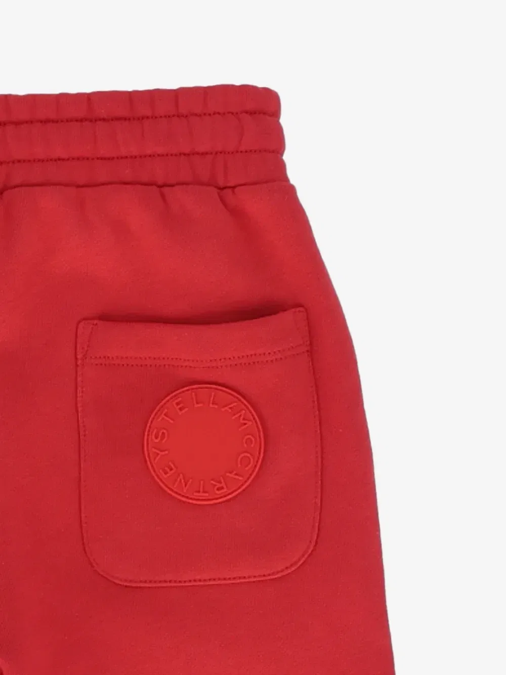 Спортивные штаны с логотипом-нашивкой Stella McCartney Kids, красный — фото 3