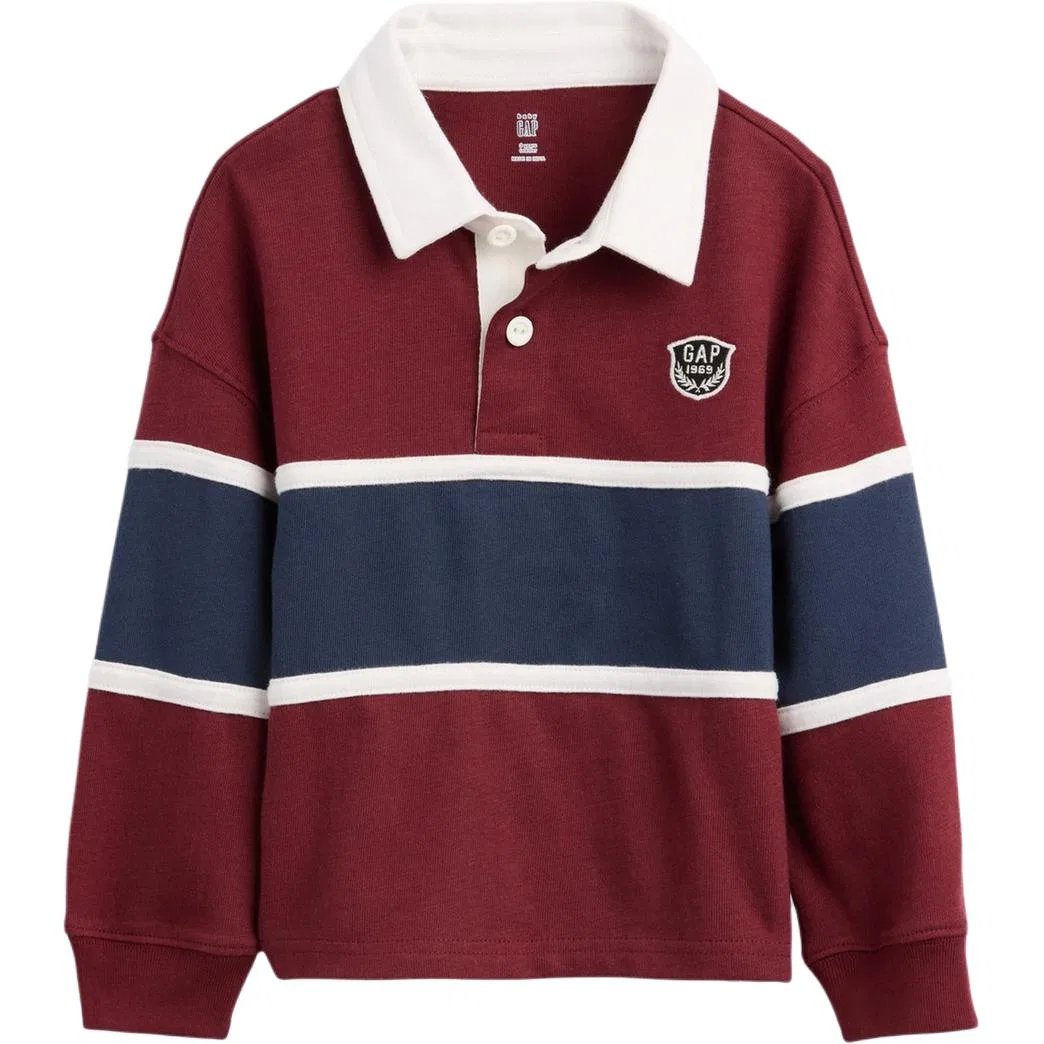 Детское поло для мальчиков с воротником GAP, Red