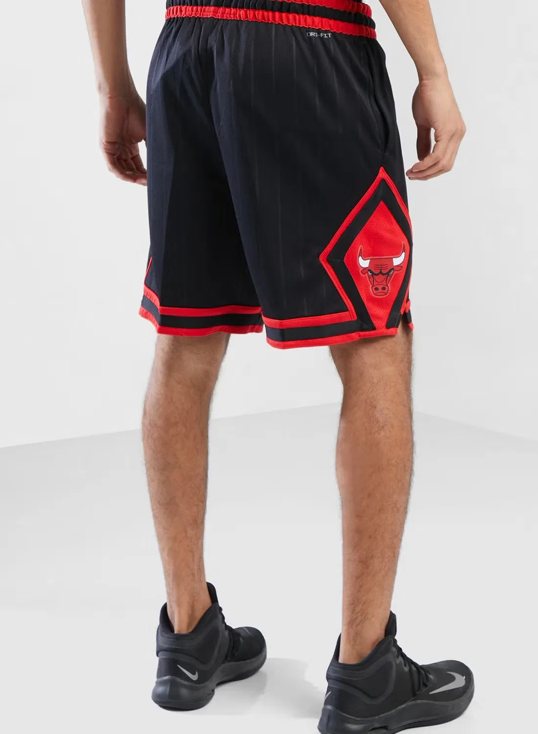 Шорты спортивные с принтом Chicago Bulls Swingman Statement Nike, черный — фото 3