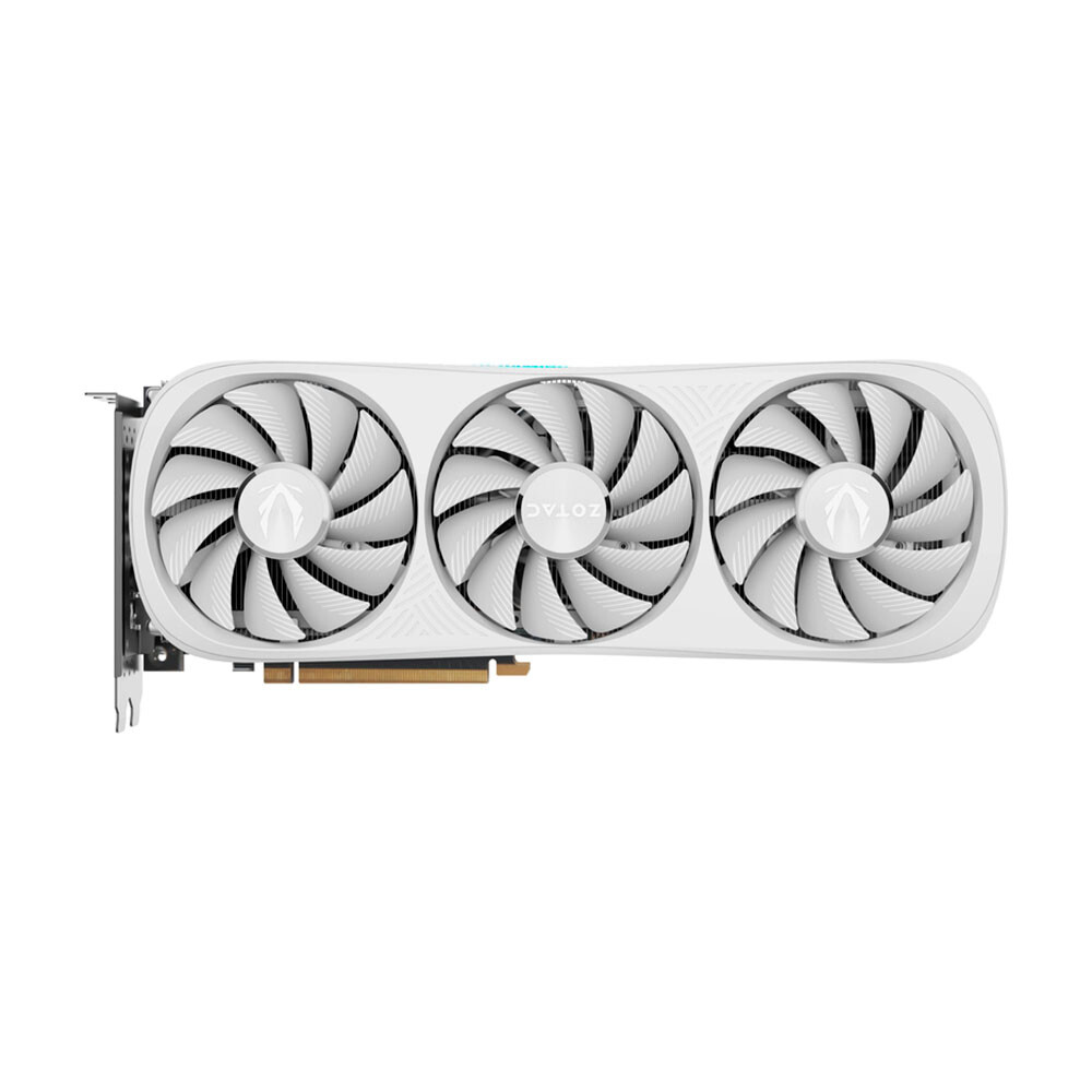 

Видеокарта ZOTAC GeForce RTX 4070 Ti SUPER Trinity OC White, 16 ГБ, белый