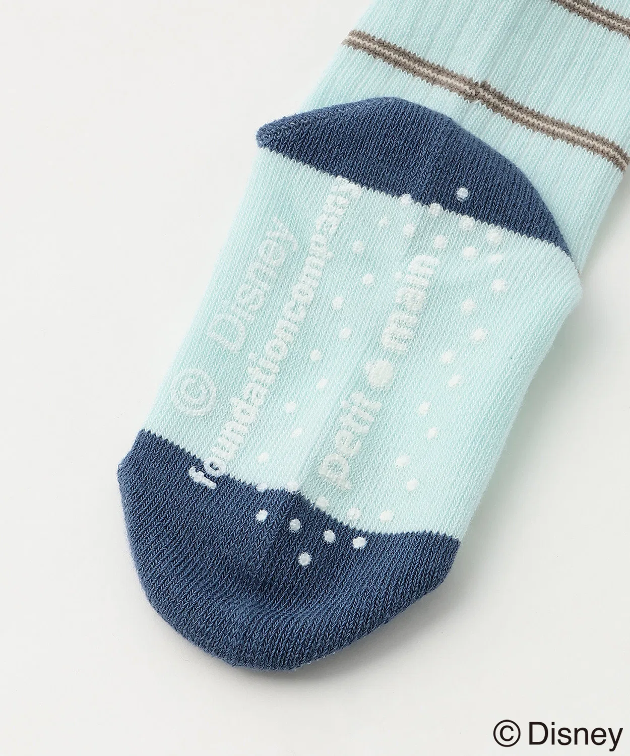 Детские носки с вышивкой Микки Мауса, модель Mickey Embroidery, petit main, Sax Blue — фото 4