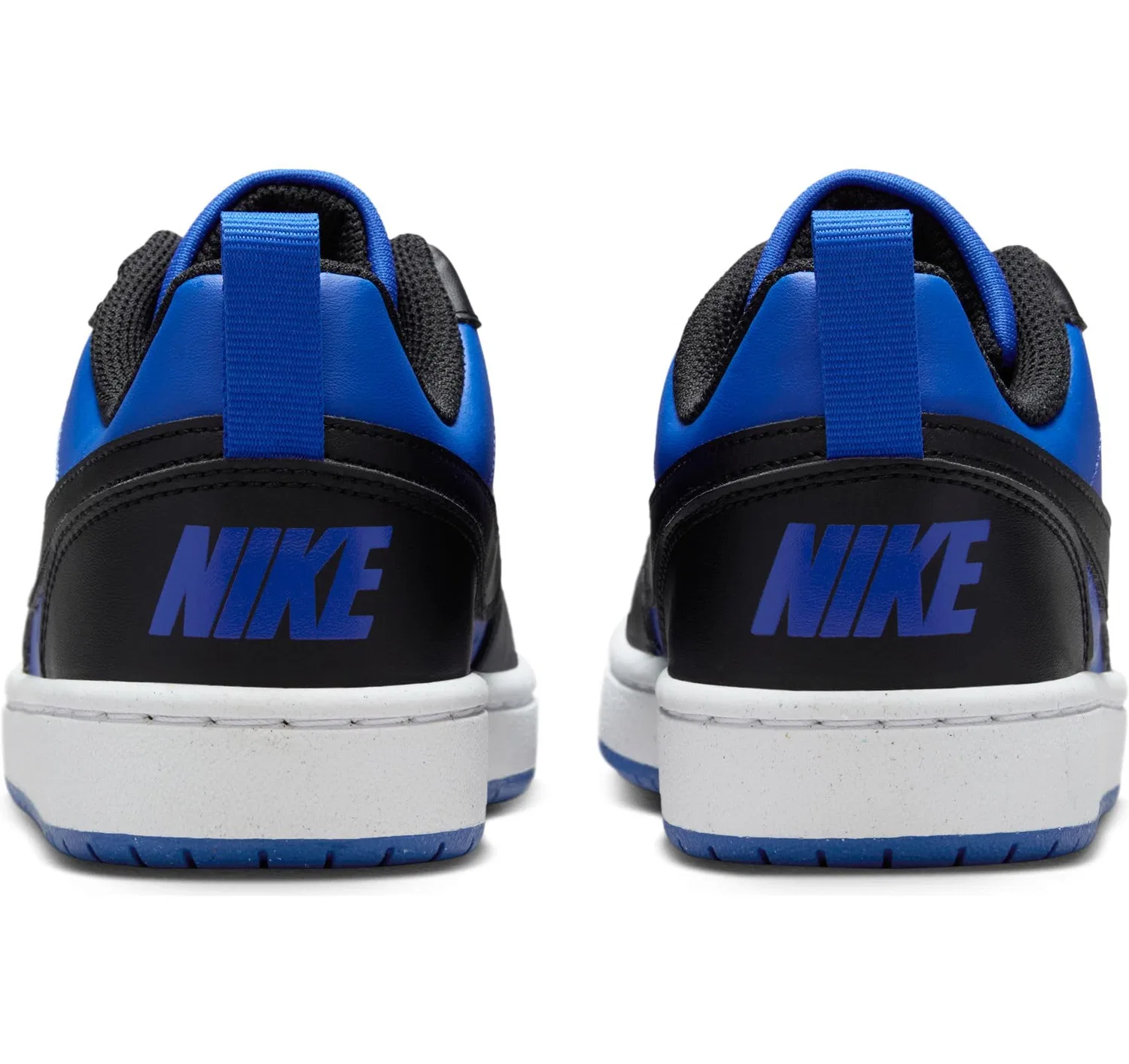 Детские кроссовки для мальчиков с кожаным верхом NIKE, Game Royal Black White — фото 3