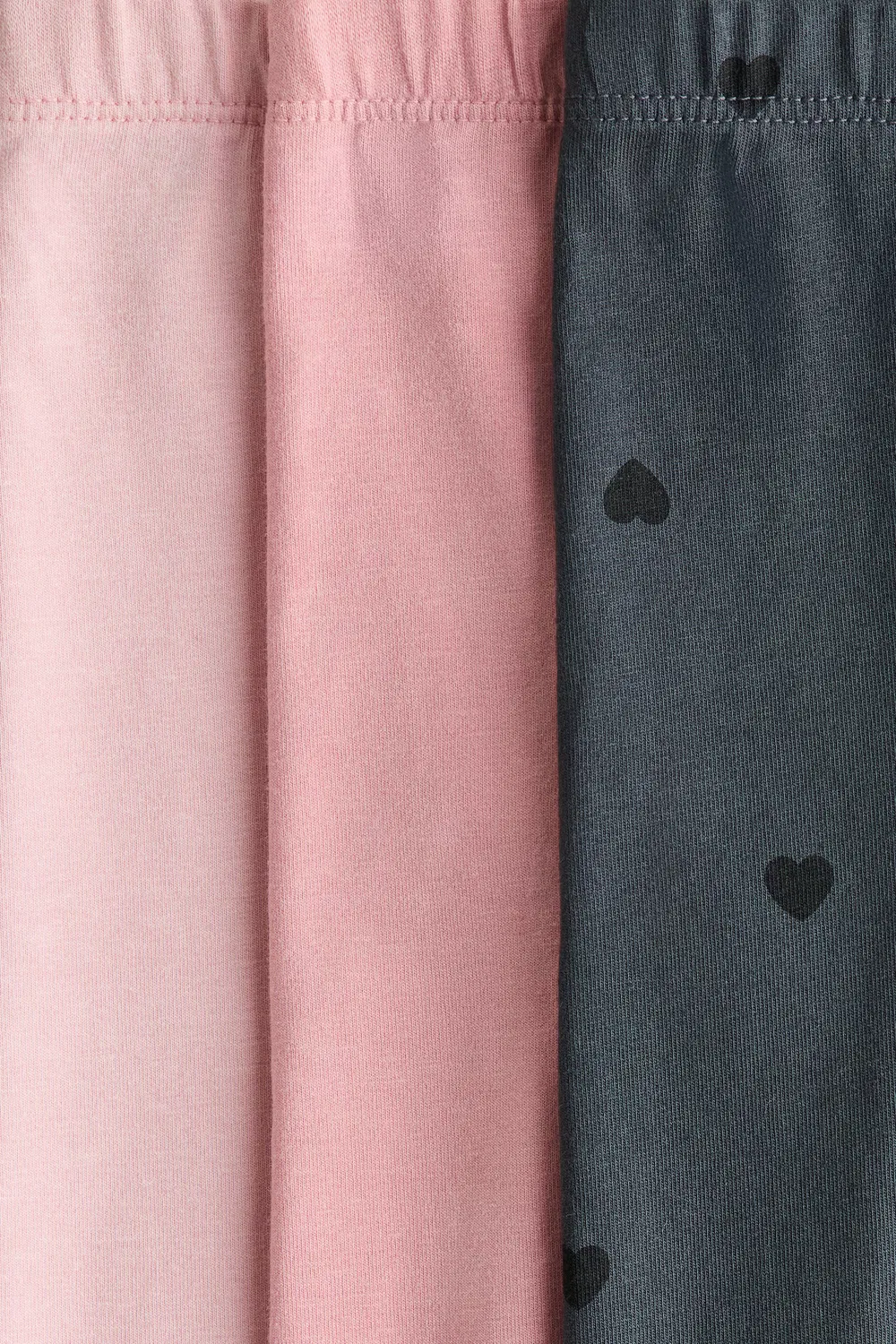 Комплект из 3 леггинсов из хлопкового трикотажа H&M, Rosa/Herzen — фото 2