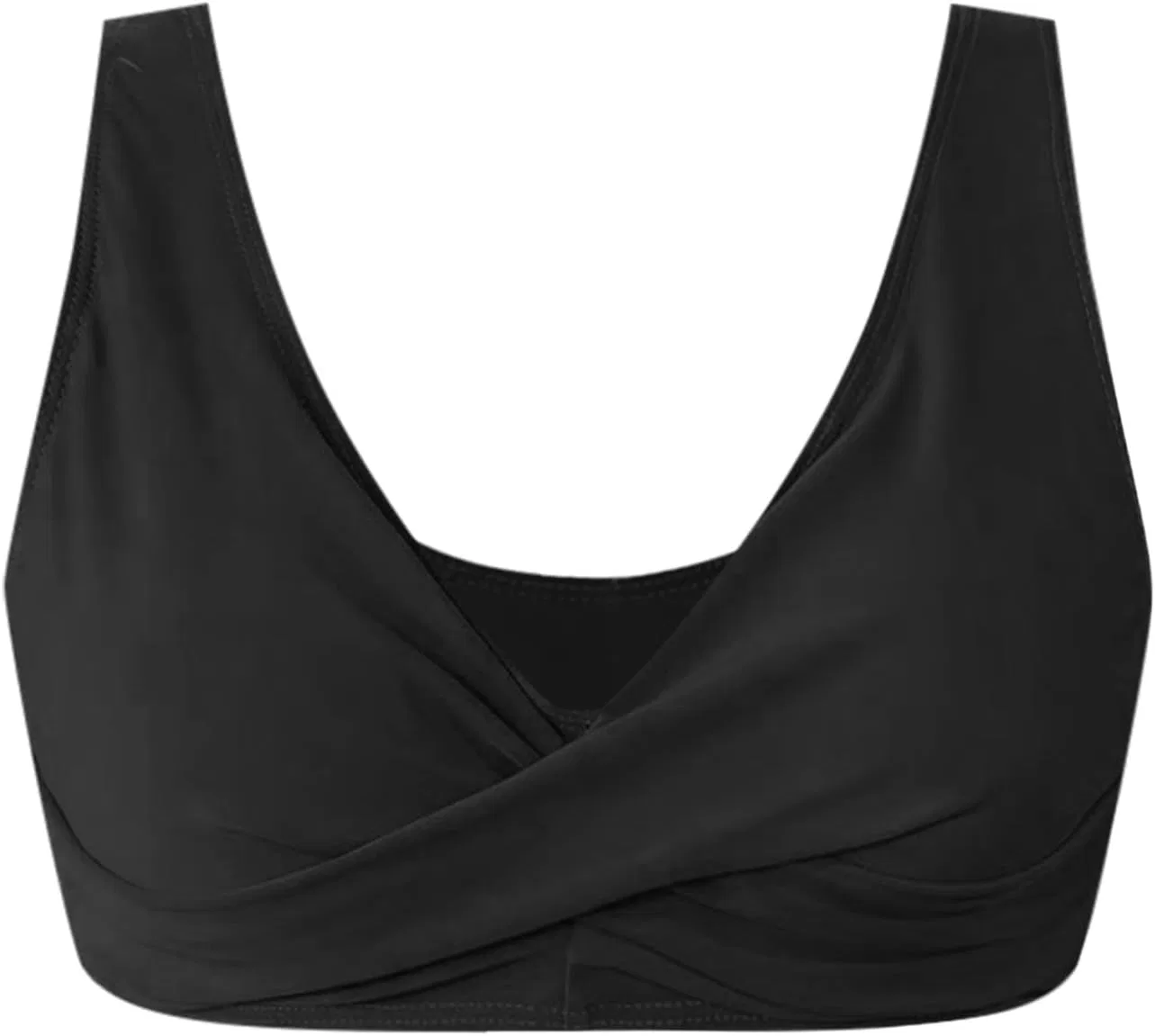Женский танкини-топ с twist front Racerback Padded, Black