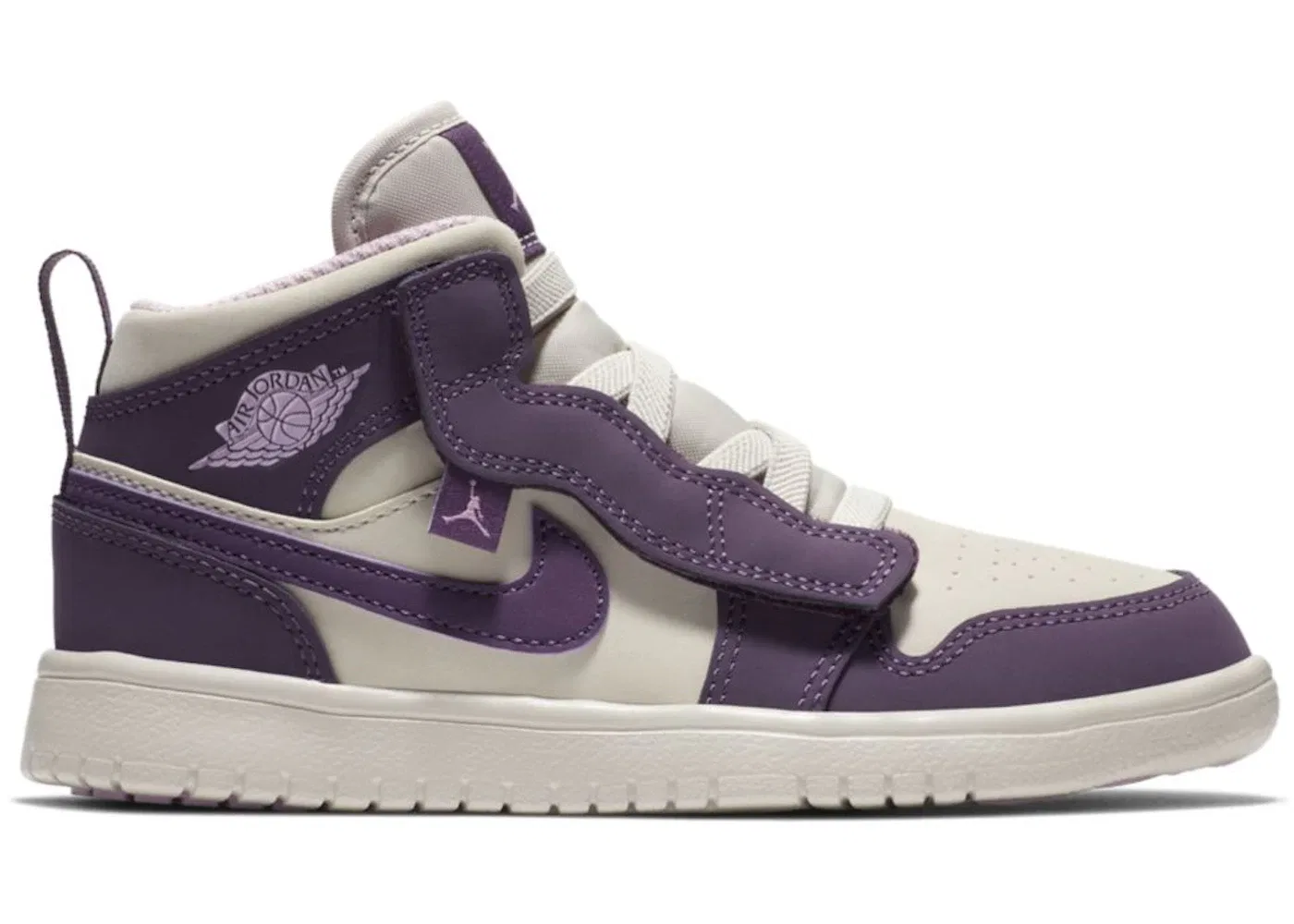 Детские кроссовки Lifestyle Jordan 1 Mid Alt Pro Purple, Pro Purple/Desert Sand