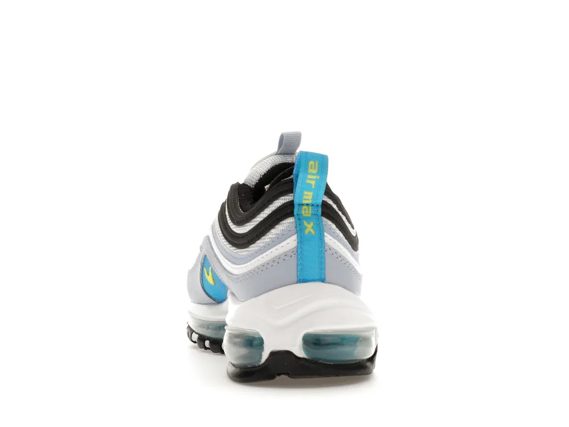 Детские кроссовки Lifestyle Nike Air Max 97, Blue Whisper/White/Opti Yellow — фото 4