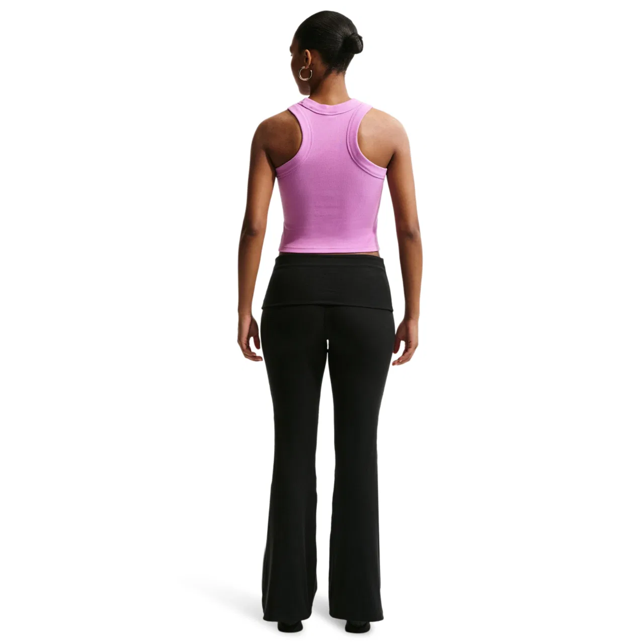 Топ для женщин Chill Knit Rib Nike, цвет Light Magenta/Sail — фото 4
