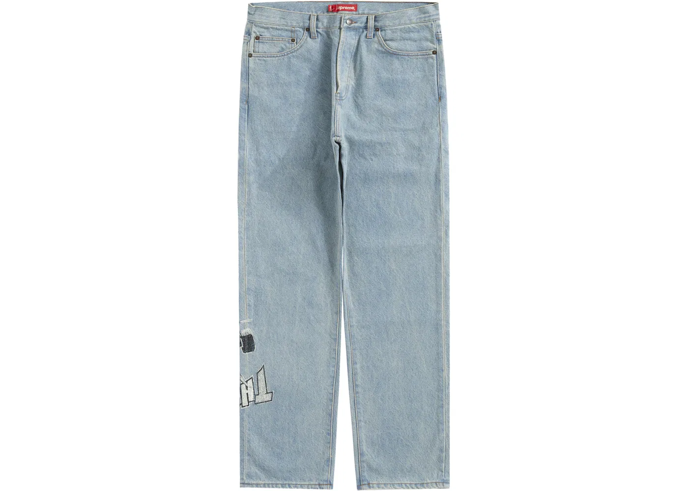 Мужские джинсы с потертостями Supreme Jean, Washed Blue