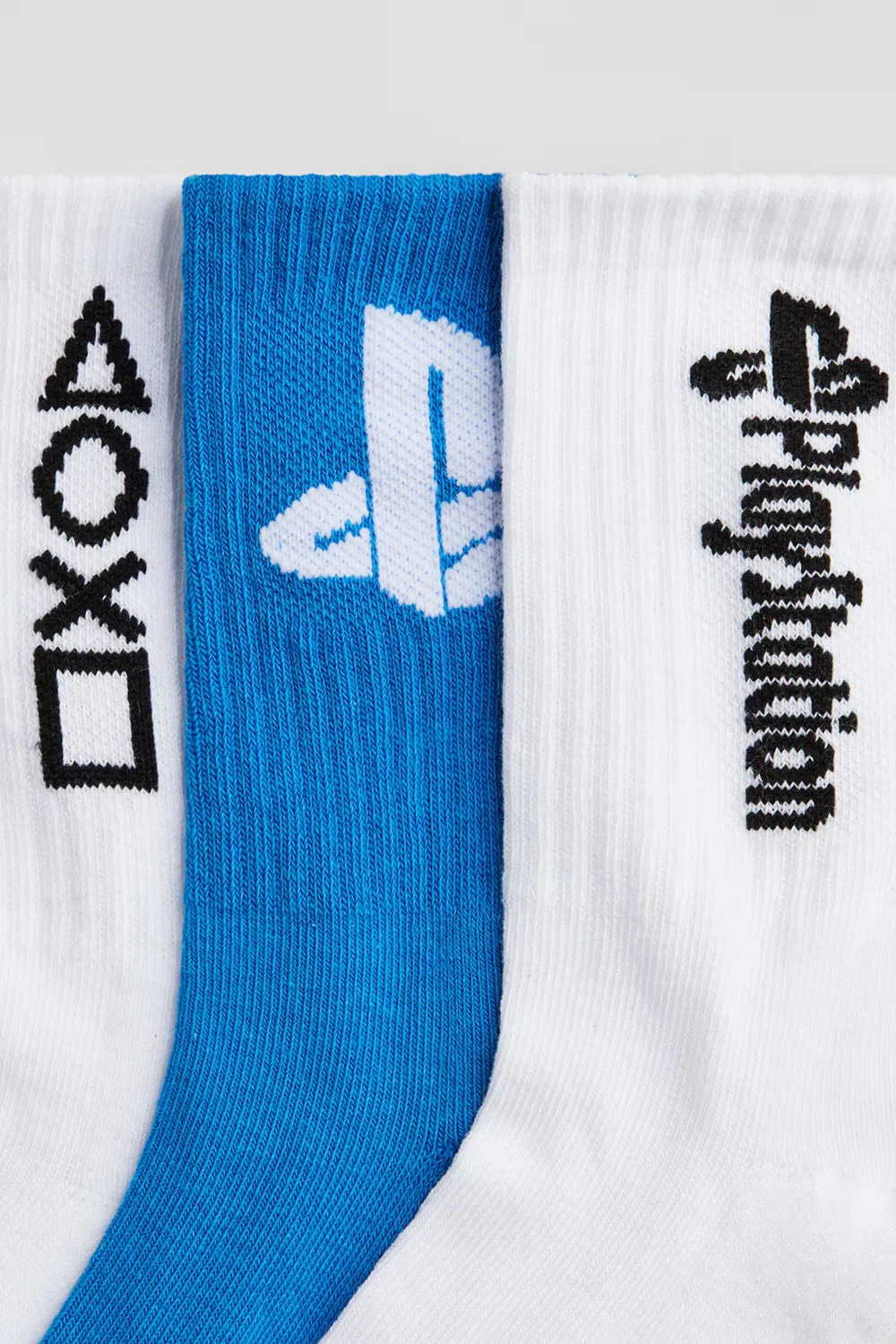 Набор из 5 носков с интарсией H&M, Weiß/Blau/Playstation — фото 3