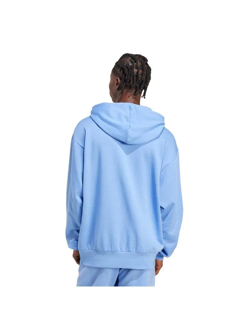 Мужское худи из флиса с капюшоном Adidas Essentials, Blue — фото 3
