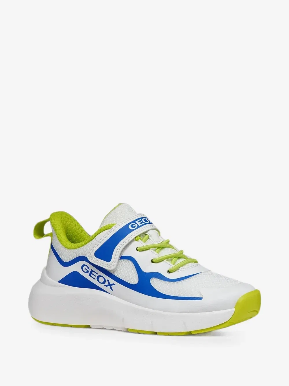 Кроссовки из сетки на липучке Geox Kids, белый