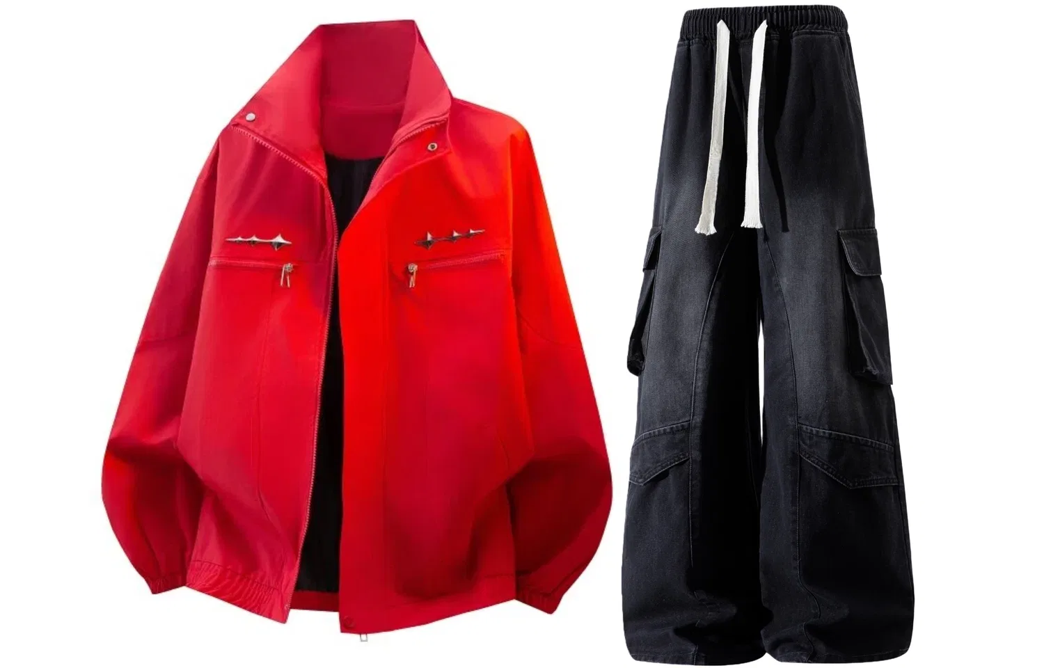 Детский спортивный комплект с воротником-стойкой Red Top+Yellow Mud Pants GWAF, Красный/Желтый — фото 3