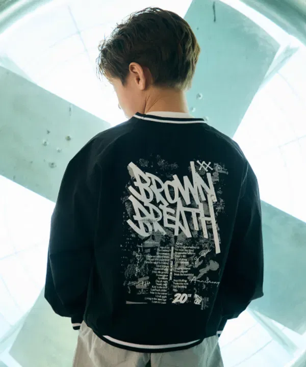 Детский свитшот с вязаным принтом 20th Anniversary, Brownbreath Kids, черный