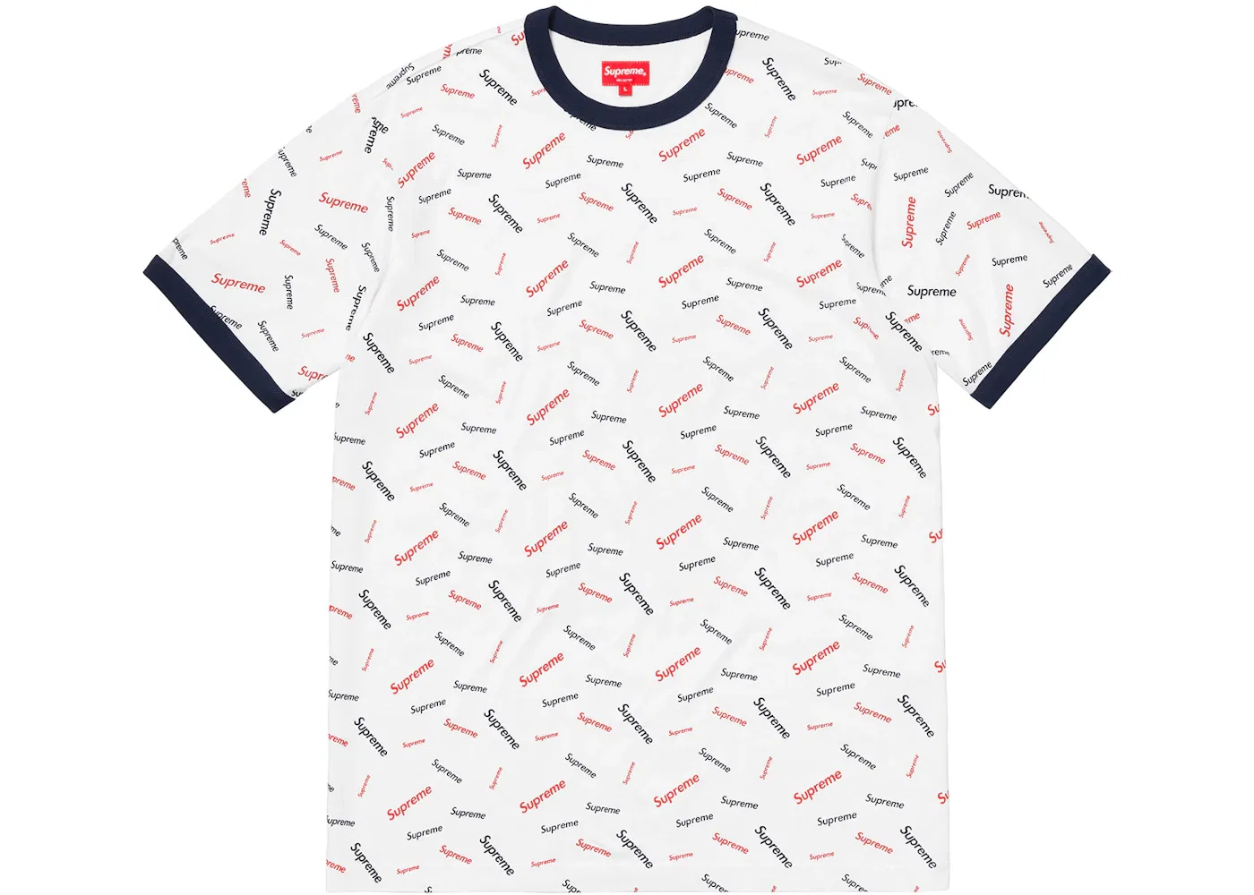Мужская футболка с контрастным кантом Ringer Supreme, White