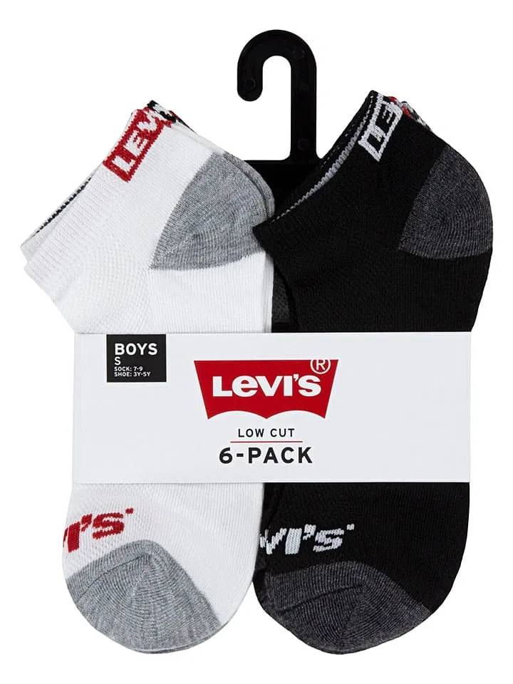 Комплект носков 6 пар Levi'S Kids, черный — фото 2