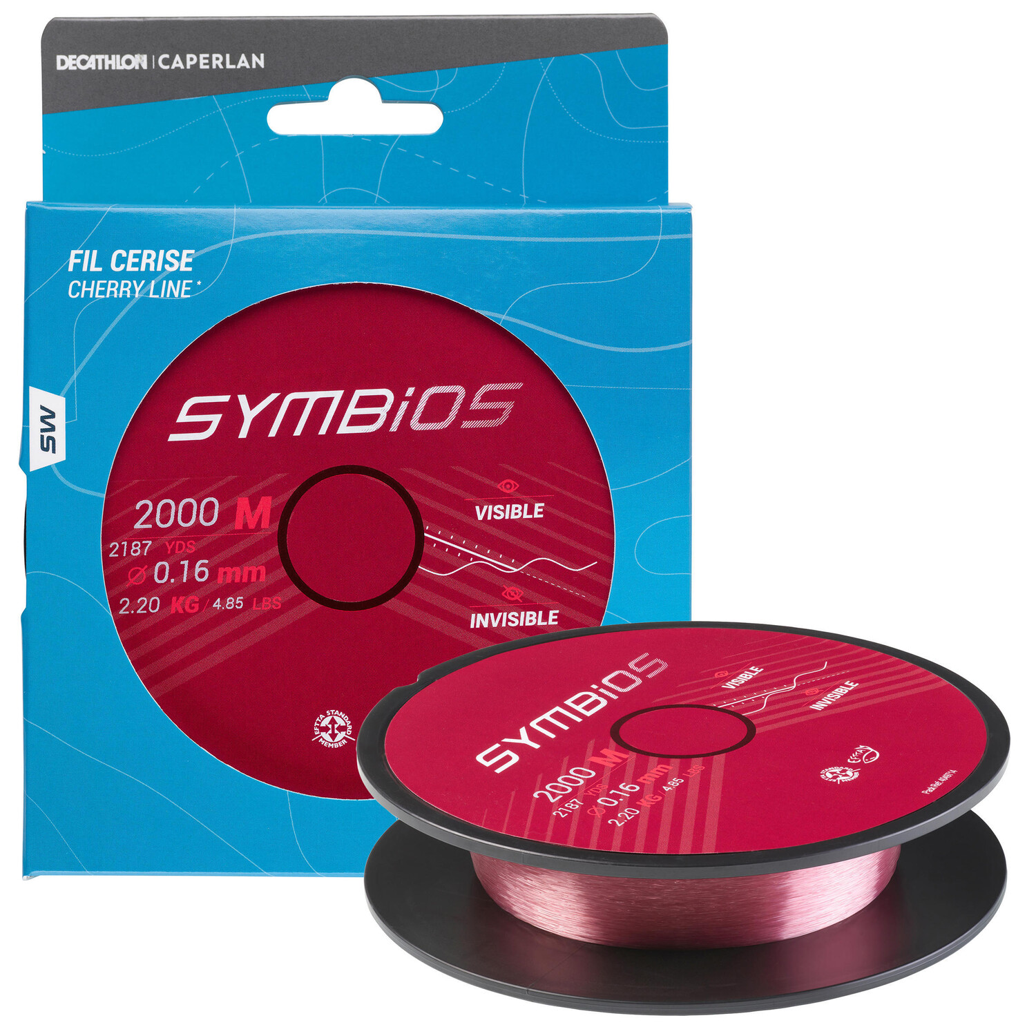 

Леска Symbios 16/100 2000 м вишнево-красная CAPERLAN