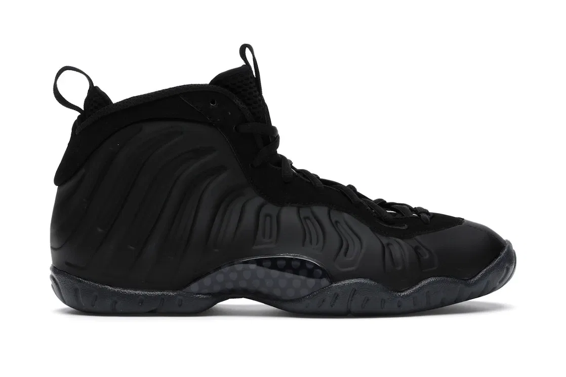Детские кроссовки для мальчиков с литым верхом Nike Air Foamposite One, Black/Anthracite-Black