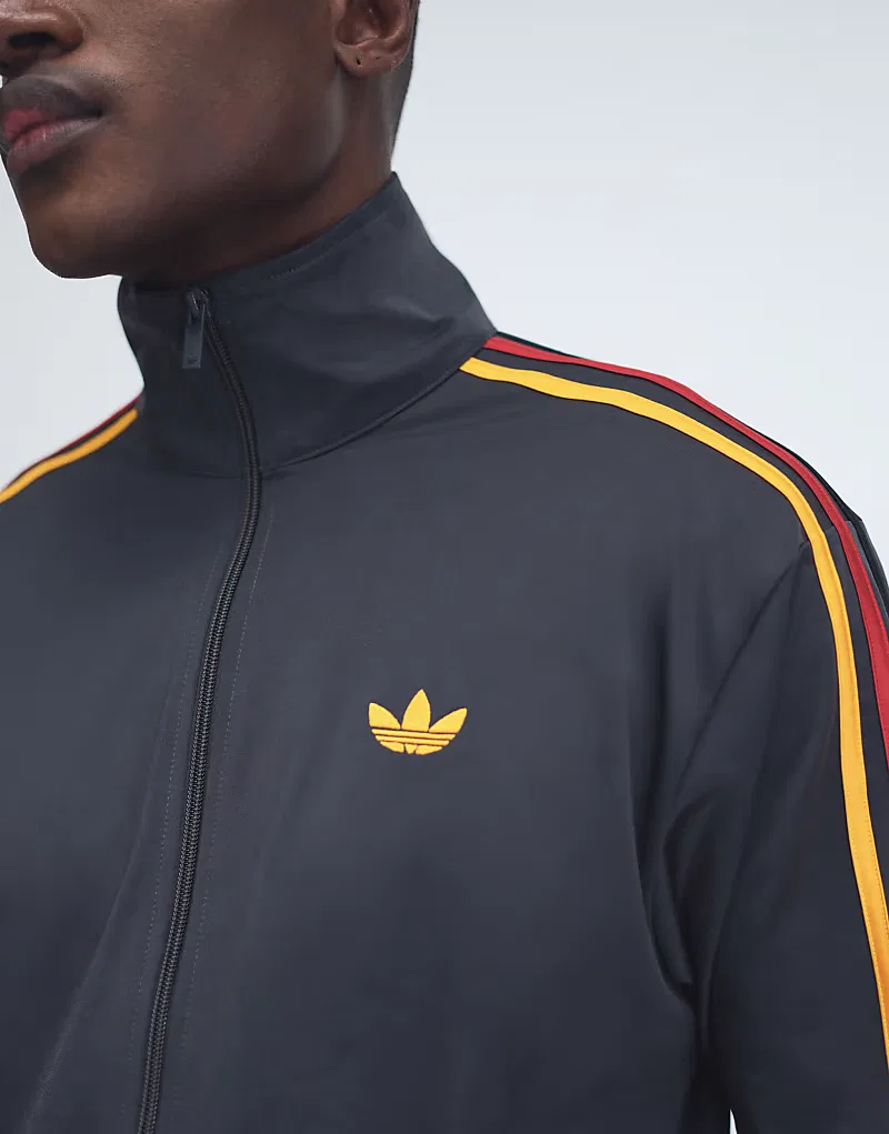 Куртка спортивная Firebird Adidas Originals, черный/золотой — фото 3