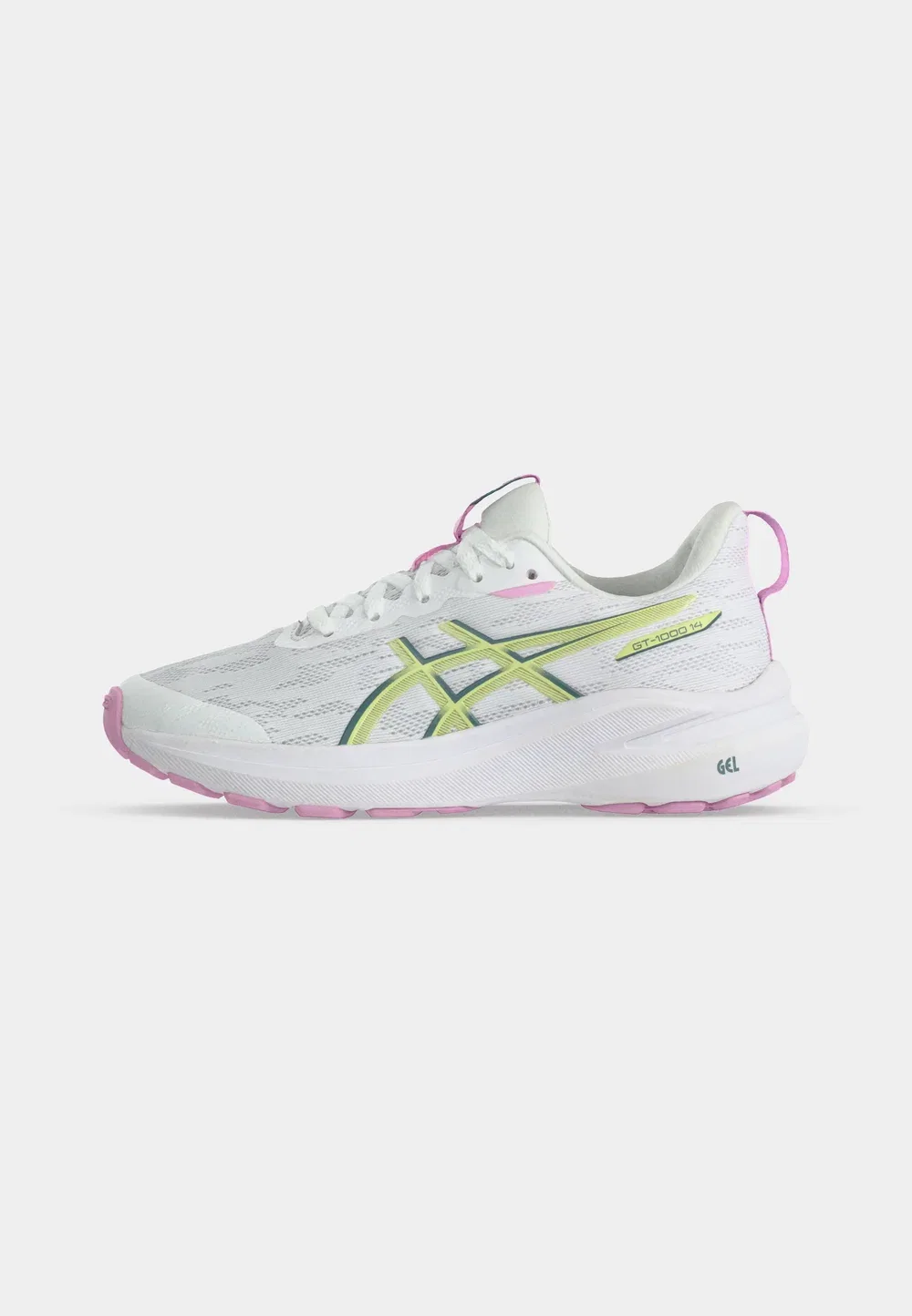 Gt 1000 14 унисекс - кроссовки для бега по улицам Asics, White/Hazy Lilac — фото 2