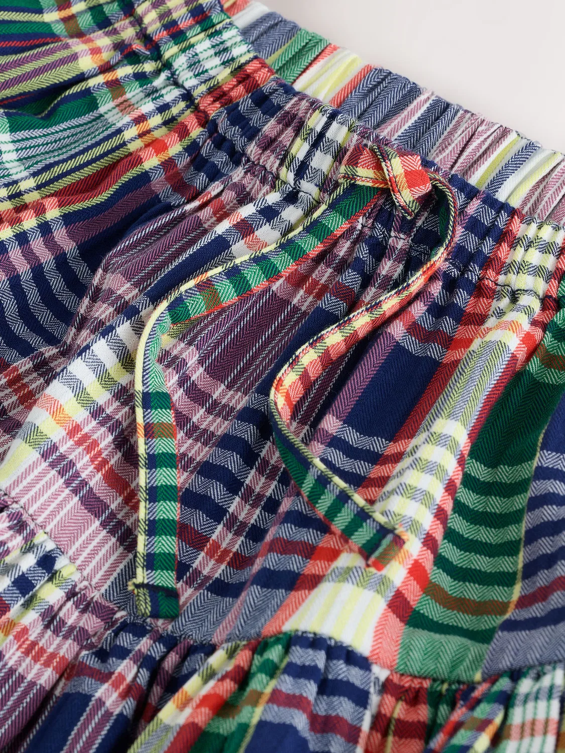 Юбка Rara на резинке, клетка Next, Navy Multi Check — фото 3