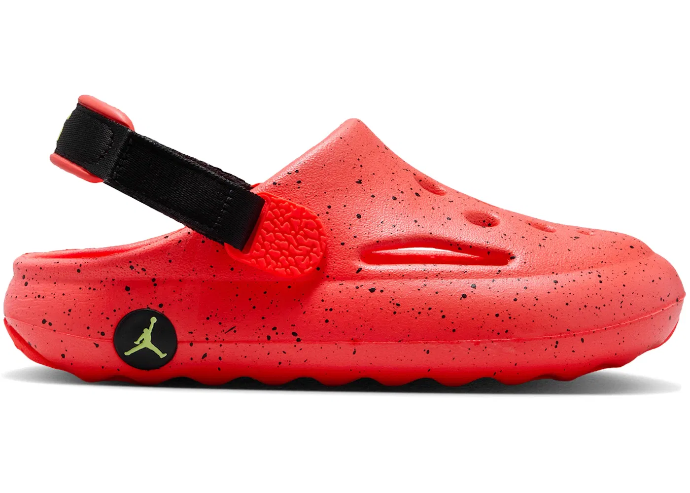 Детские шлепанцы с принтом Jordan Hydrip Jordan, Infrared 23/Barely Volt/Black
