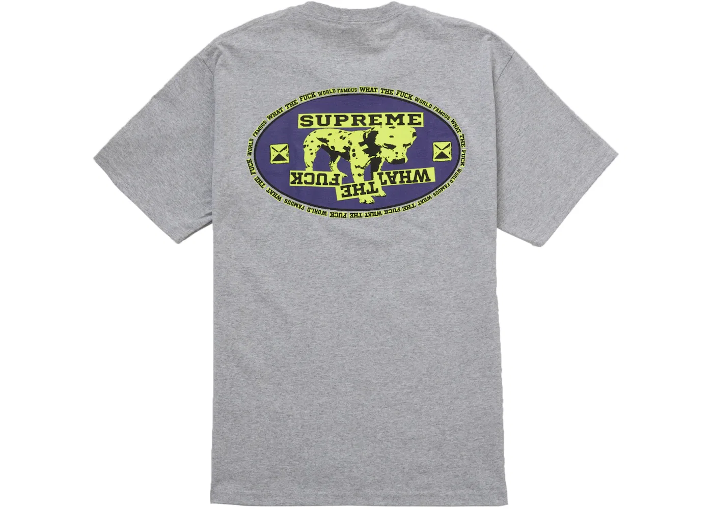 Мужская футболка с принтом Supreme Dalmatian Tee Supreme, Heather Grey
