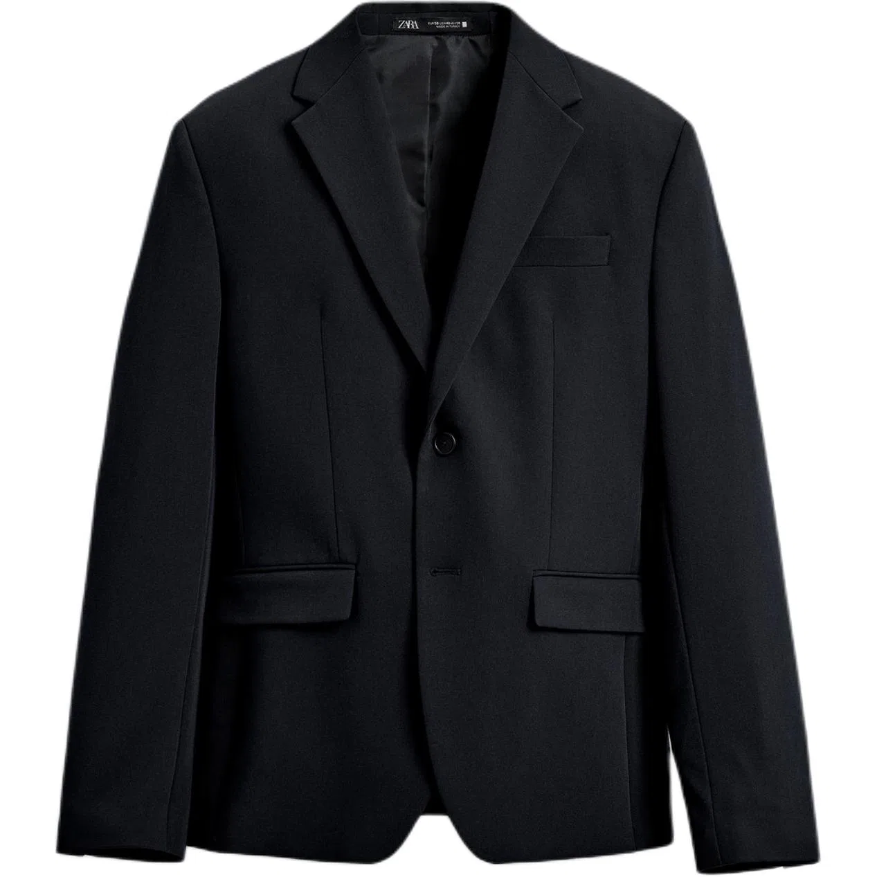 Мужской деловой костюм с лацканами Sea Blue ZARA, Sea Blue