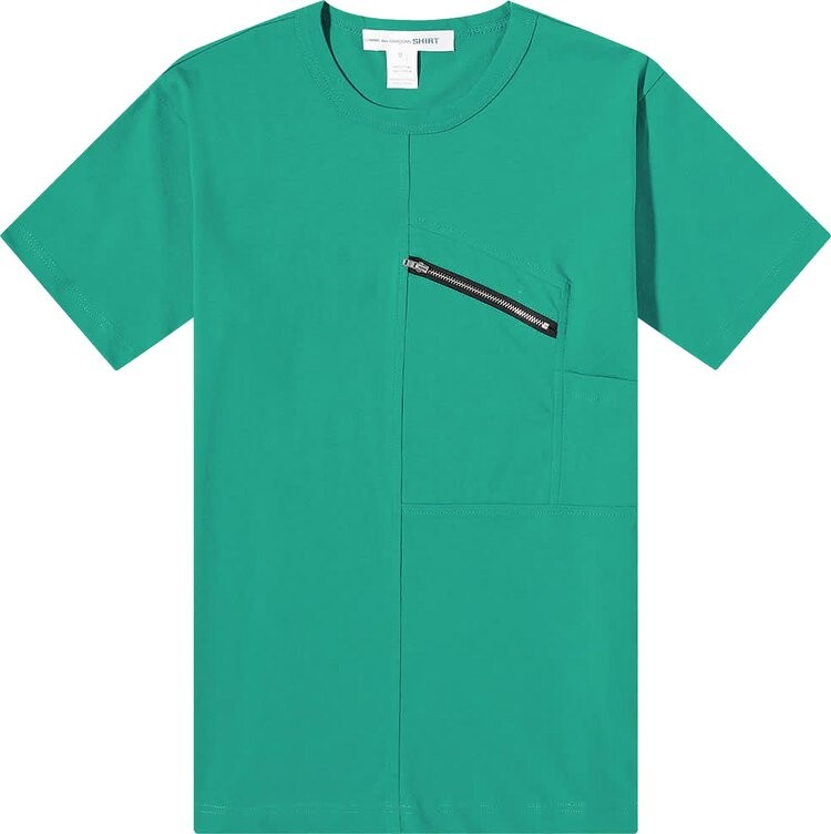 

Футболка Comme des Garçons SHIRT Zip T-Shirt 'Green', зеленый