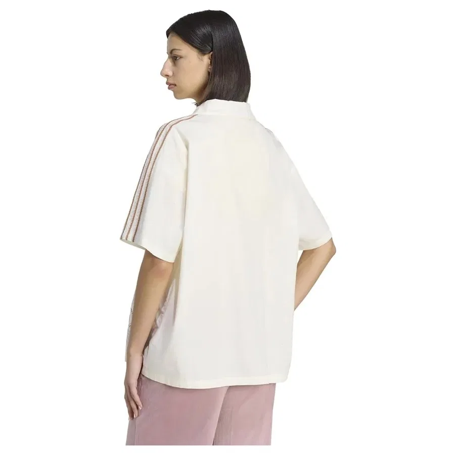 Женская футболка с принтом Resort Shirt adidas, Белый — фото 3