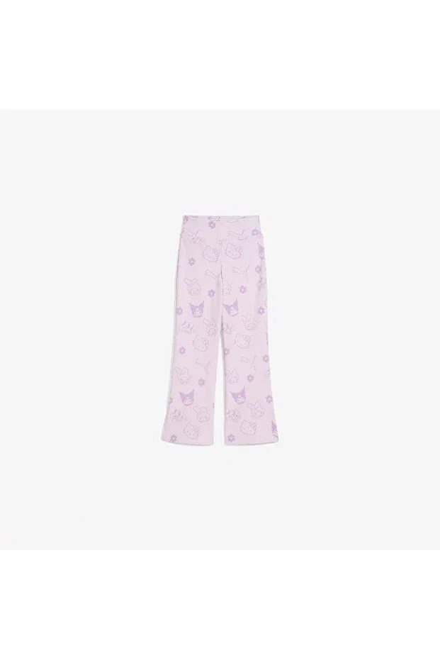 Детские леггинсы для девочек расклешенные Hello Kitty Friends Puma, Purple — фото 2