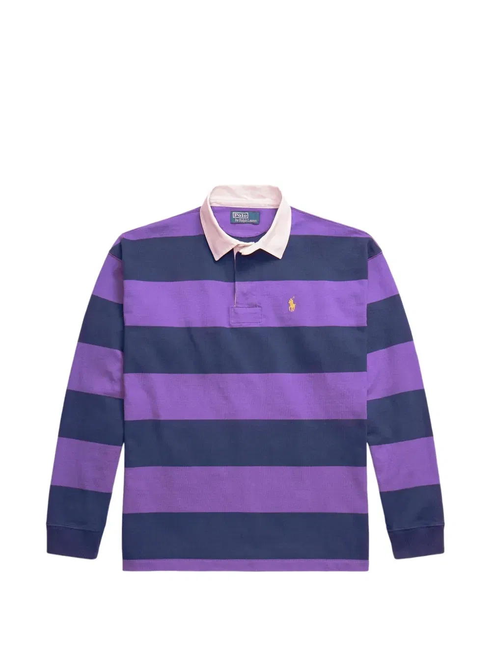 Поло Ralph Lauren в трикотажной футболке для регби в полоску Big Fit Polo Ralph Lauren, фиолетовый