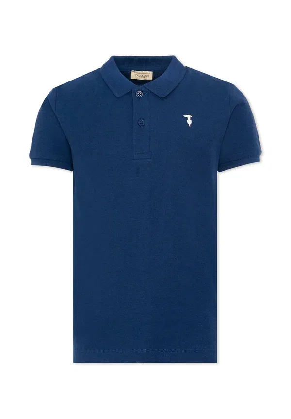 Футболка поло хлопок Tru Trussiardi Junior, синяя Tru Trussardi Junior