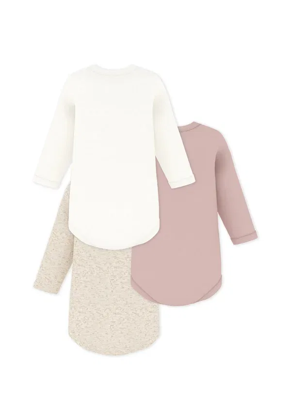 Комплект боди из 3 штук с принтом Petit Bateau, розовый/мультиколор — фото 2