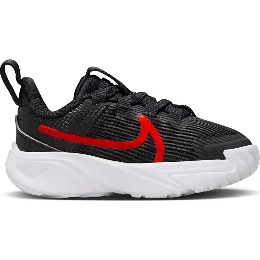 Детские кроссовки Nike Star Runner 4 с эластичными шнурками, Черный