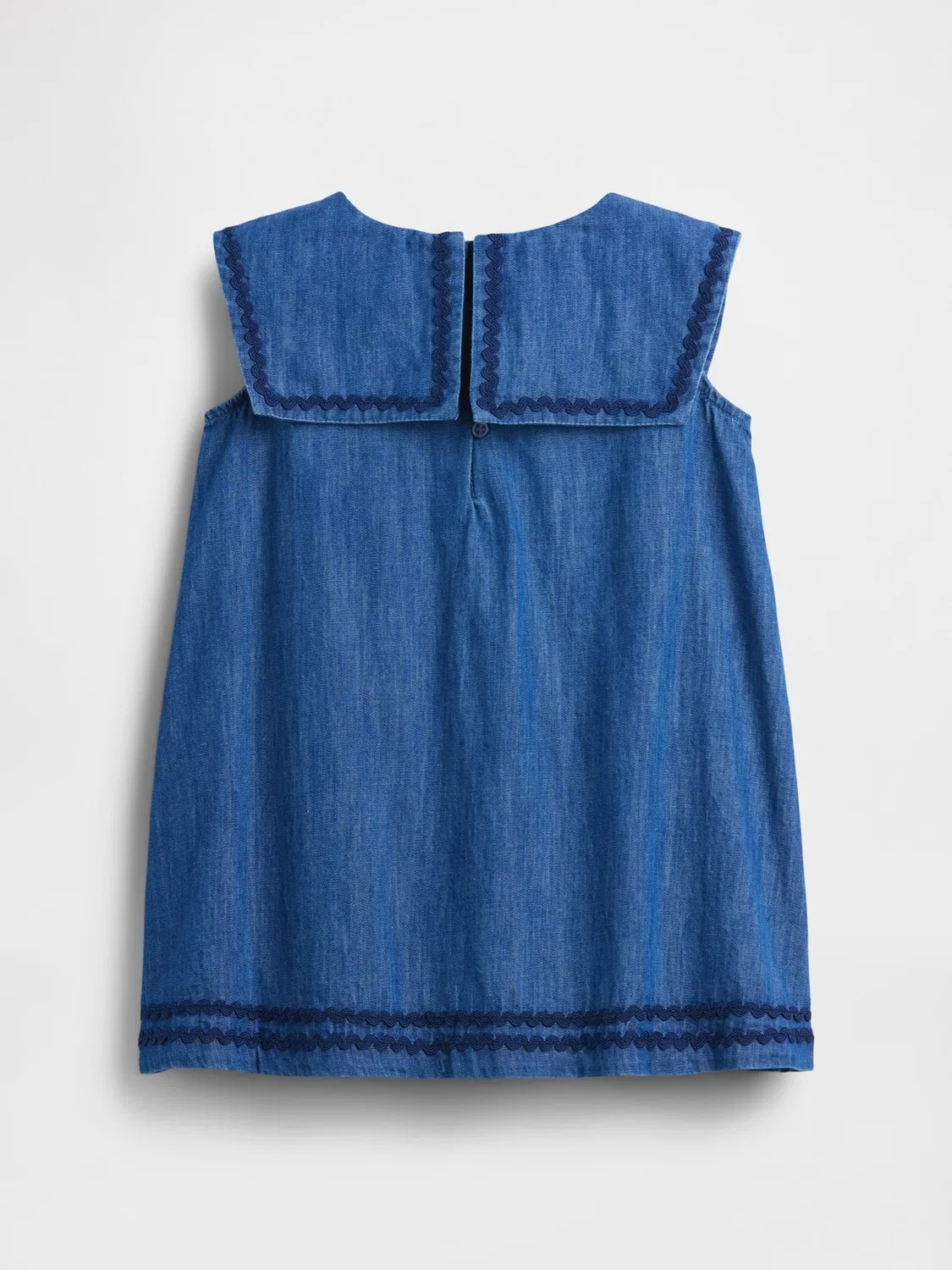 Платье джинсовое с матросским воротником Gap Blue — фото 3