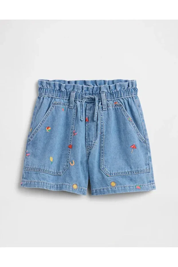Детские шорты для девочек вышитые Gap, Jean