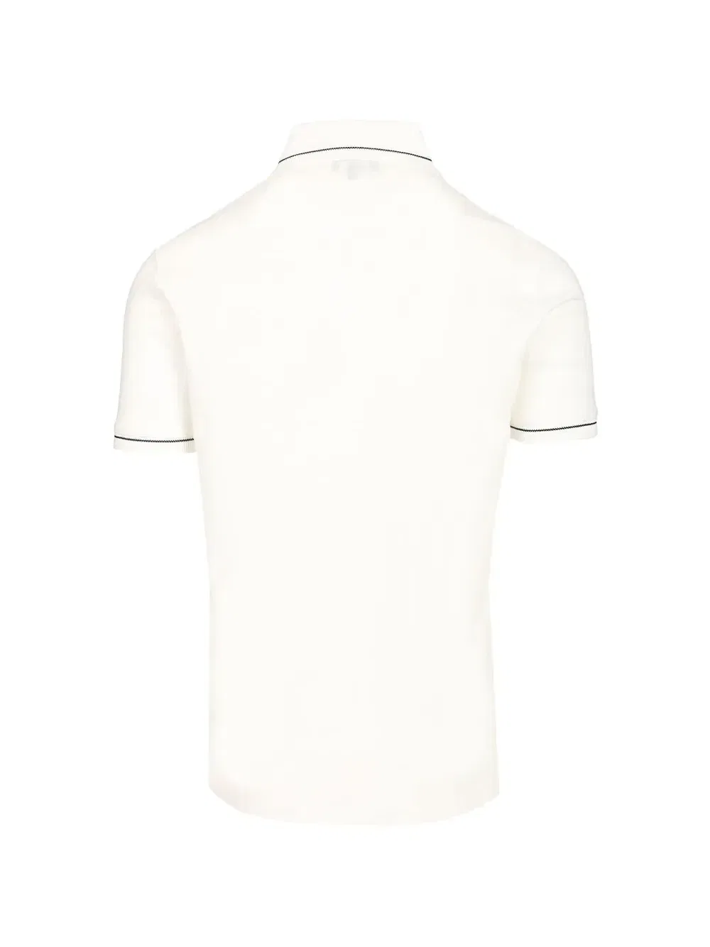 Рубашка-поло с короткими рукавами и логотипом Emporio Armani, белый — фото 2
