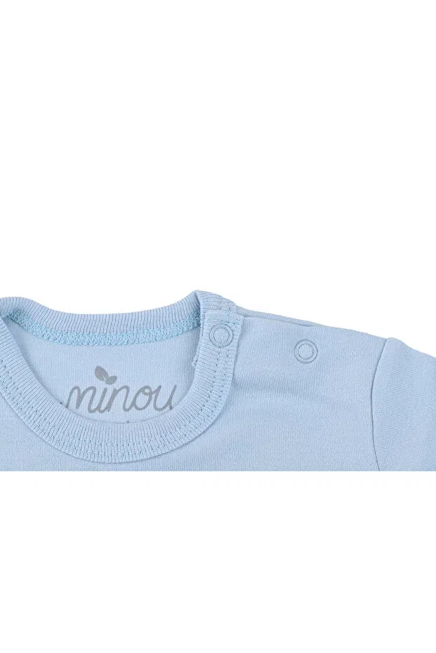 Детский комплект из футболки и штанов с длинным рукавом Minou, Blue — фото 3