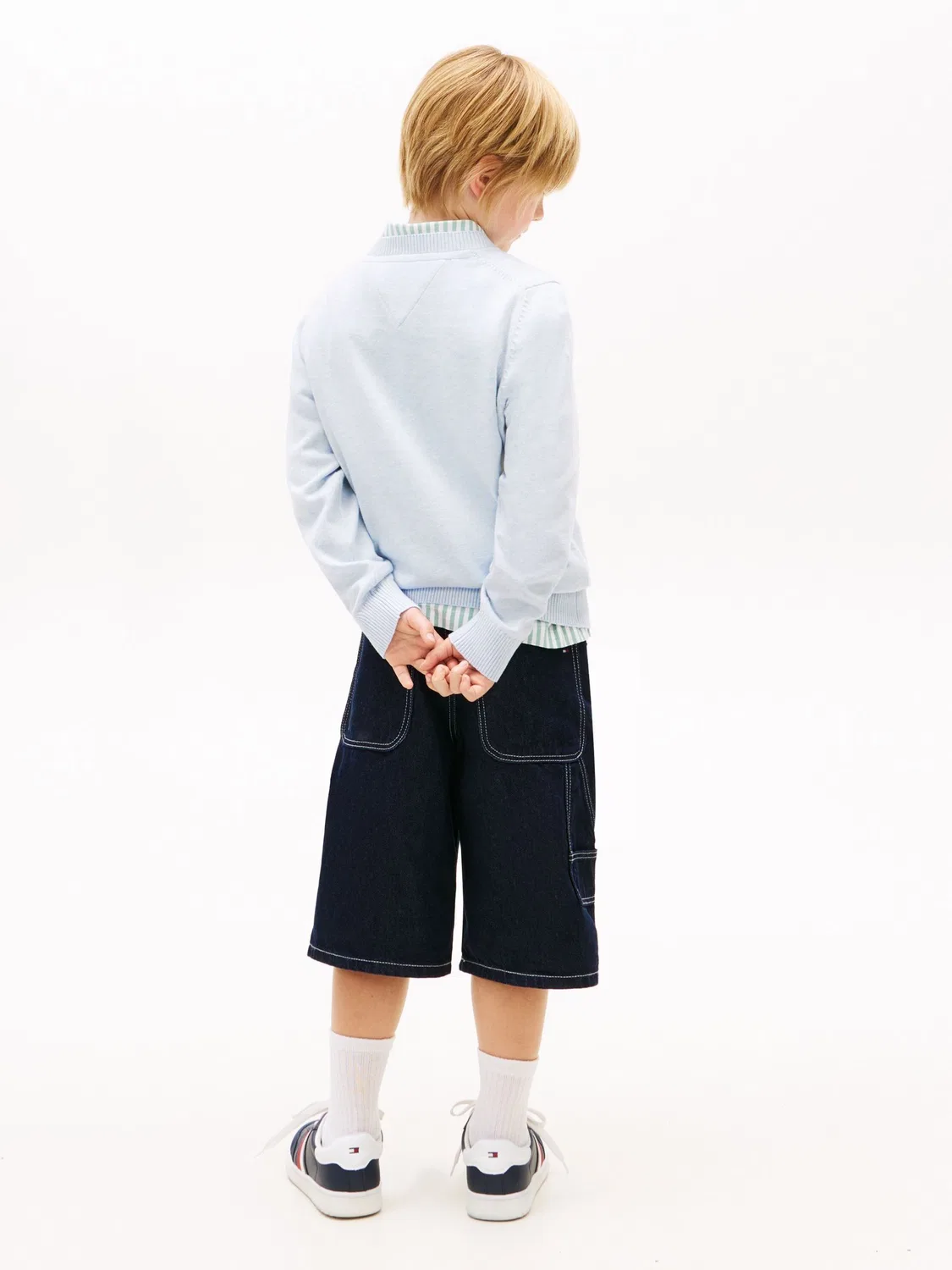 Джемпер с круглым вырезом, Regular Fit Tommy Hilfiger, синий — фото 3