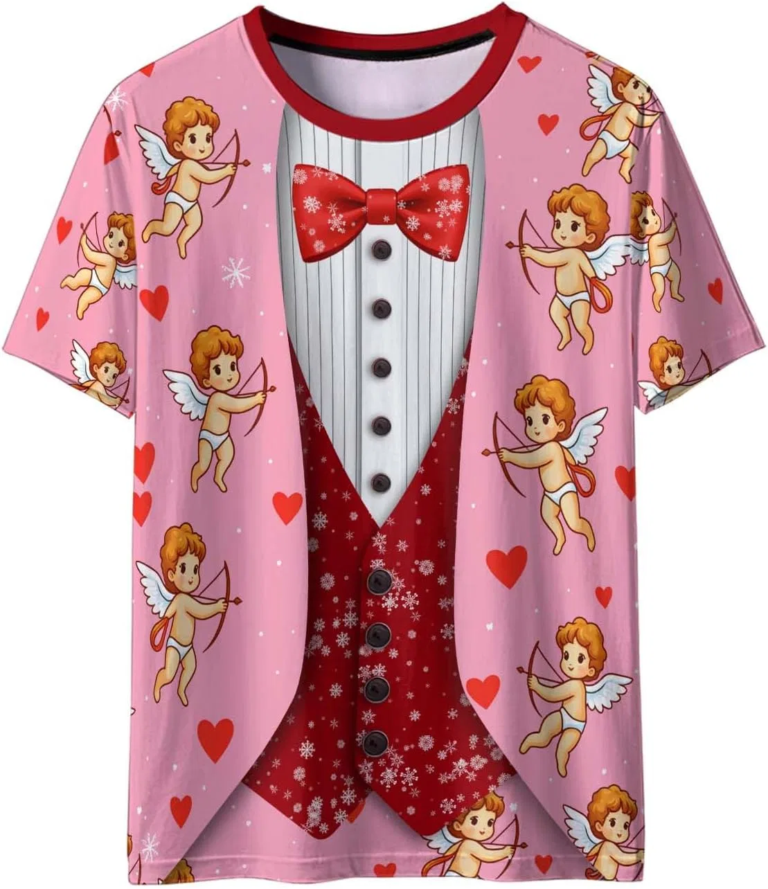Футболка с принтом Tuxedo Generic, Pink — фото 4