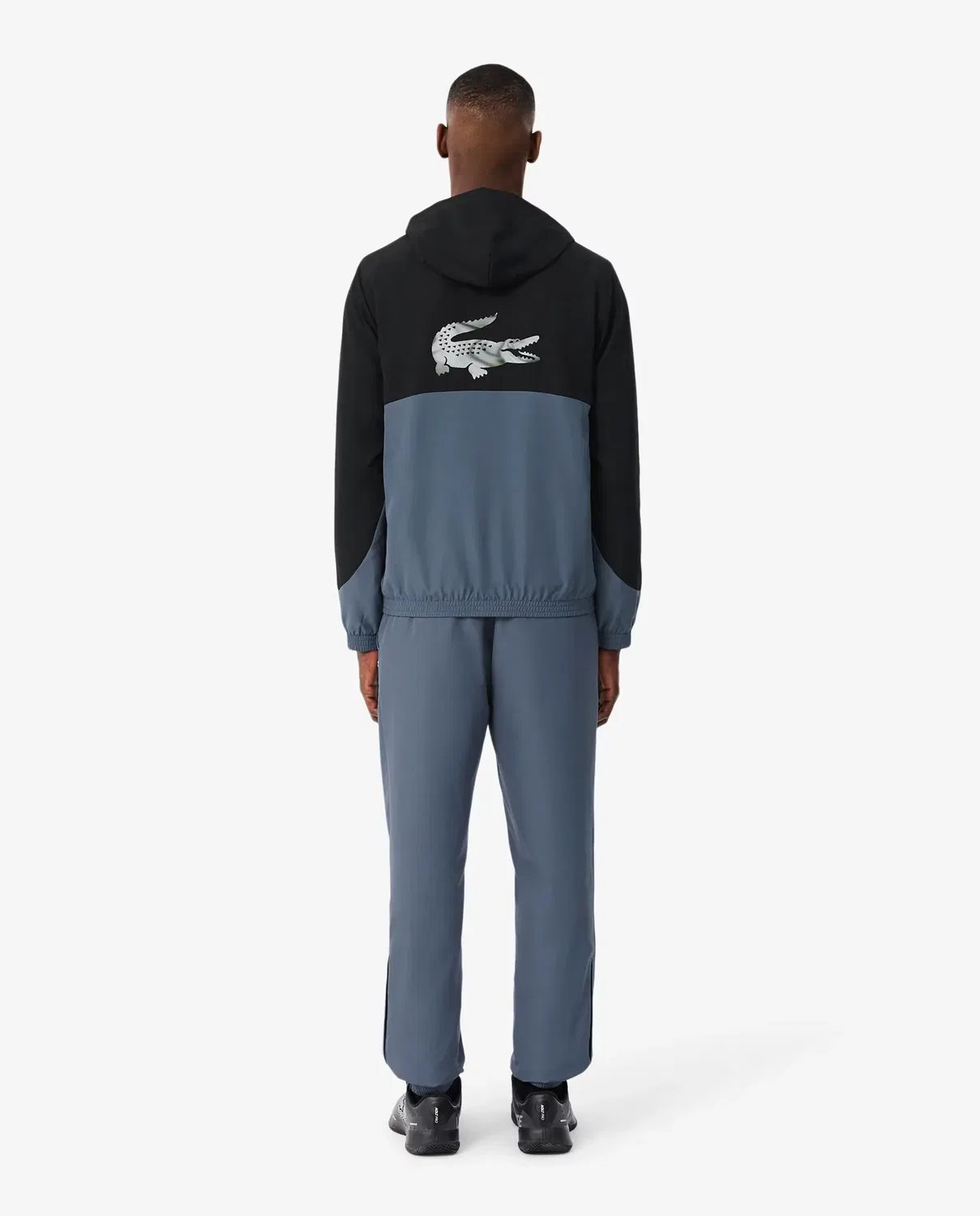 Мужской спортивный костюм с блочным принтом Lacoste, Negro — фото 2