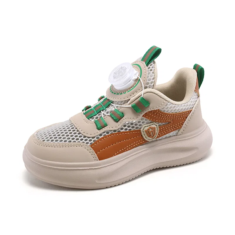 Детские кроссовки с защитой от истирания KINDDOG, Unlined Mesh 501-6 Khaki
