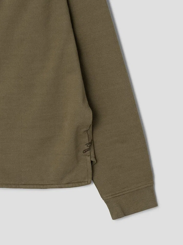 Футболка с длинным рукавом Le Camionneur Rond Carre JACQUEMUS, Dark Khaki — фото 4