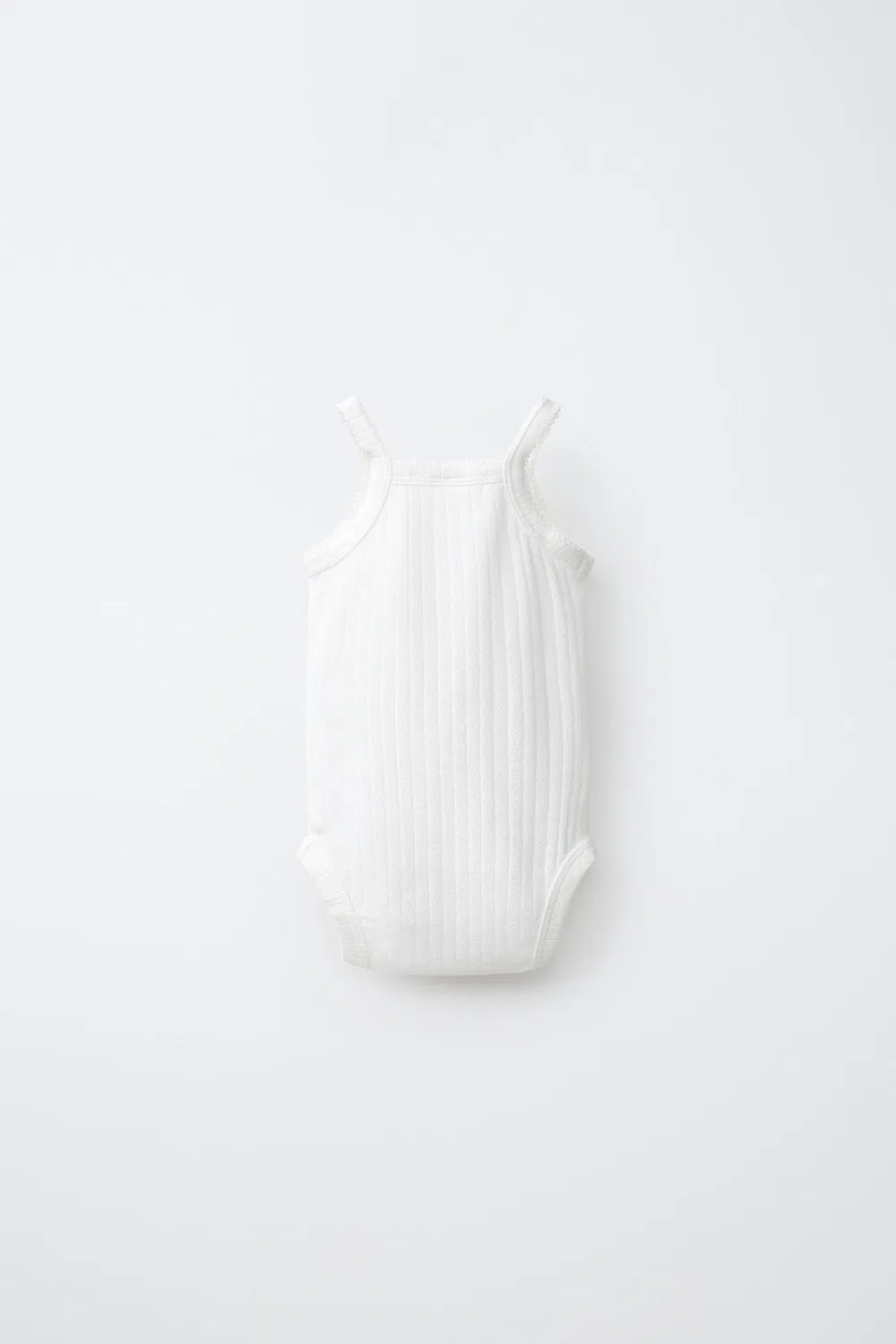 Комплект из 3 боди с ажурными бретелями ZARA, Ecru — фото 3