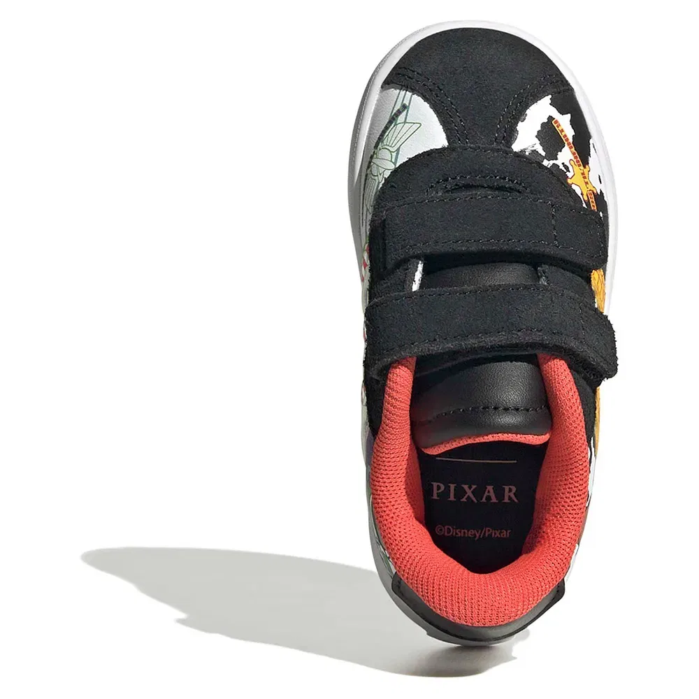 Детские кроссовки для девочек с принтом Pixar Toy Story VL Court 3.0 Adidas, Black — фото 2