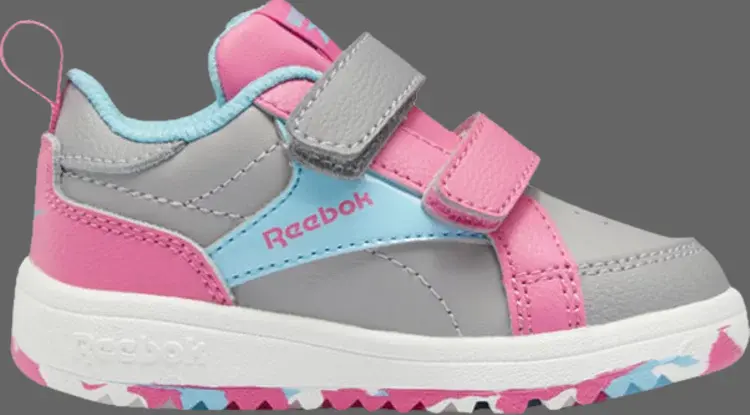 

Кроссовки weebok clasp low toddler 'grey pink camo' Reebok, серый